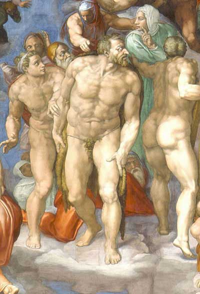 400x589 St John the Baptist Michelangelo the Last Judgement