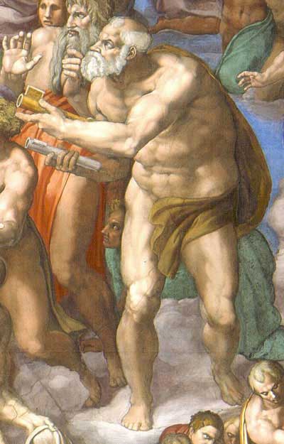 400x625 St Peter Michelangelo the Last Judgement