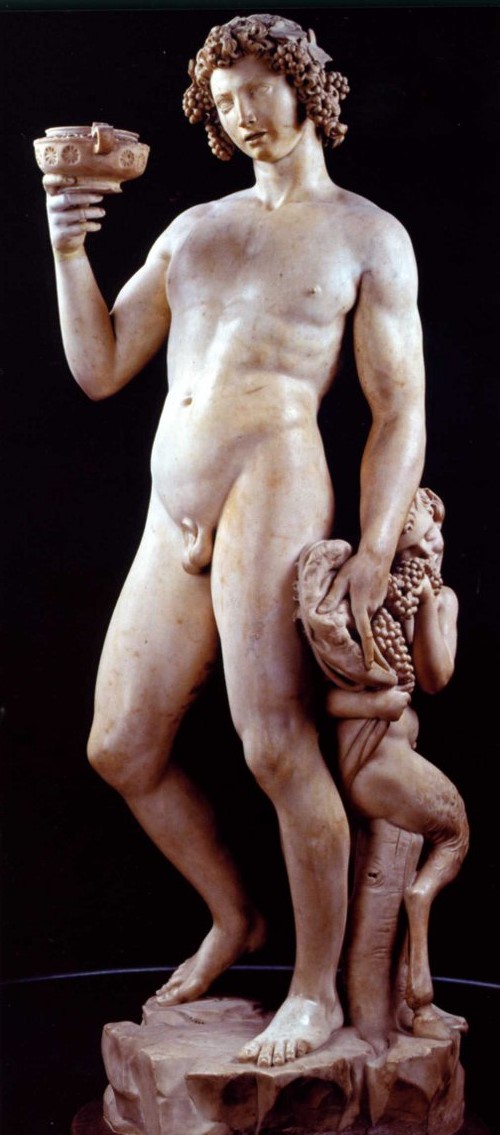 Baco por Michelangelo.  1496-1497