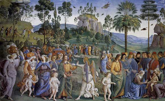 Perugino christ delivering the keys of the kingdom to st peter