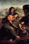 The Virgin and Child with St Anne and a Lamb was painted by Leonardo da Vinci on his return to Florence from Milan. It was completed in 1508.