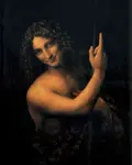 Leonardo's St John the Baptist is a masterpiece of the sfumato style