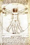 The Vitruvian Man, Leonardo's study of the male human proportions