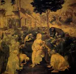 Leonardo da Vinci's The Adoration of the Magi - although unfinished - is a magnificent altarpiece created by the multi-talented renaissance genius 