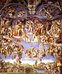 The fresco of the Last Judgement one of the highpoints of Renaissance Art.