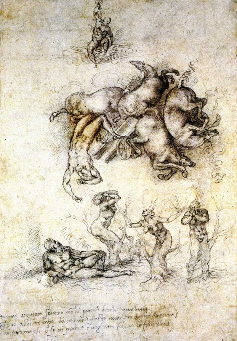 The Fall of Phaeton 1, Michelangelo