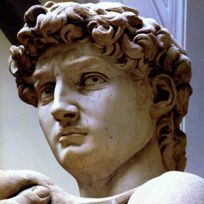 Michelangelo David Head square