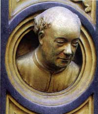 Lorenzo Ghiberti, self portrait. Lorenzo Ghiberti, self portrait.