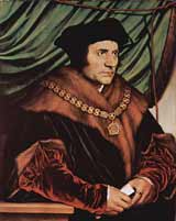 Thomas More by Hans Holbein the Younger.