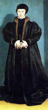 Christina of Denmark by Hans Holbein the Younger.