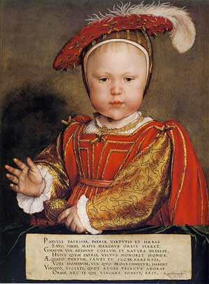 Prince Edward by Hans Holbein.