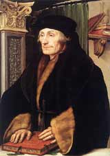 Erasmus by Hans Holbein the Younger.