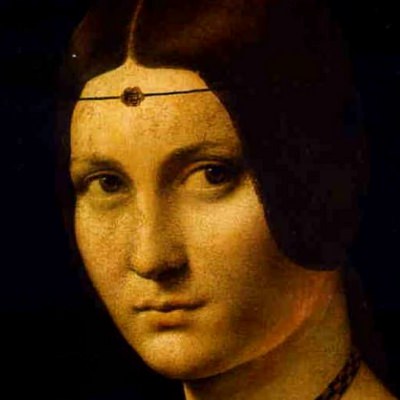 Leonardo La Belle Ferroniere400sqare