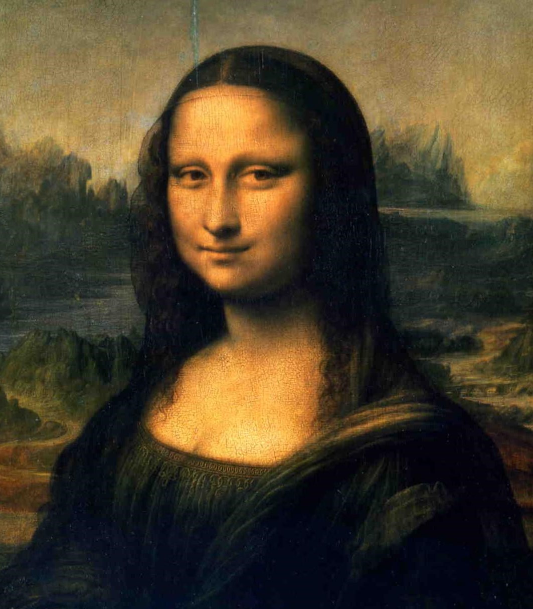 Leonardo Mona Lisa Detail