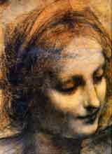 Head of the Virgin. (detail) Head of the Virgin. (detail) Leonardo da Vinci.