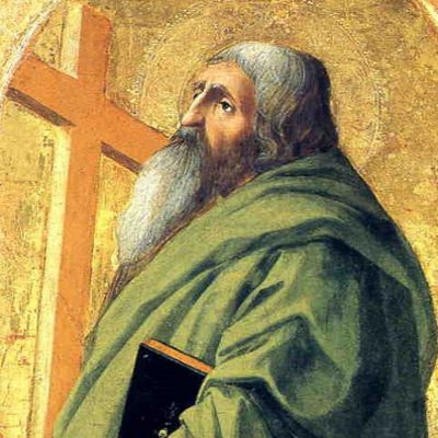 St Andrew, by the Renaissance master Masaccio. (detail)