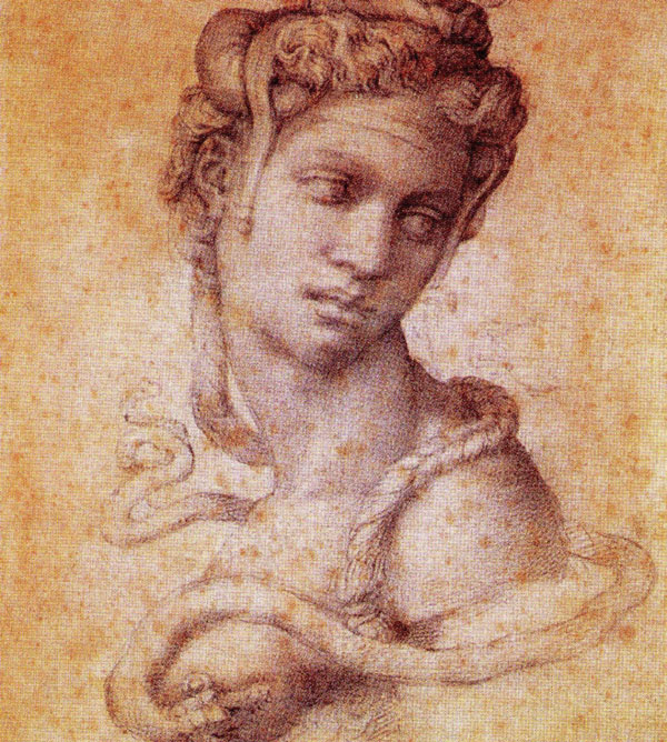 A Male with Proportions Indicated by Michelangelo