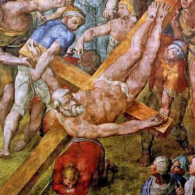 Michelangelo's St Peter from the Pauline Chapel.