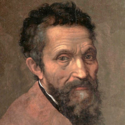 Michelangelo a portrait of the Renaissance sculpture by his pupil, Danielle da Volterra.