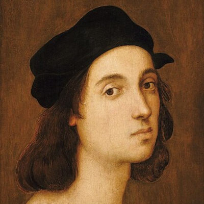 Raphael Sanzio a self portrait of the Renaissance master.