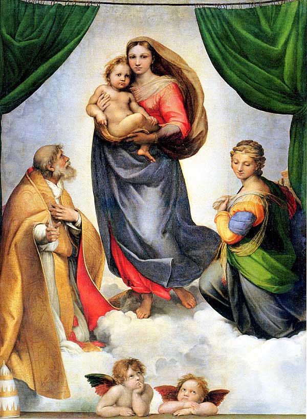 The Sistine Madonna by Raffaello Sanzio Raphael