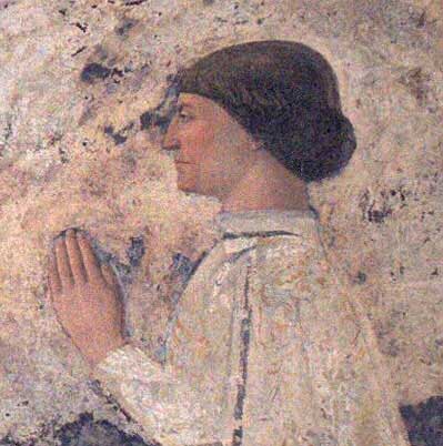 Sigismondo Pandolfo Malatesta Praying, by Piero della Francesca