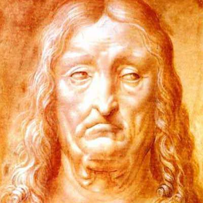 Leonardo da Vinci Mans Head 400square