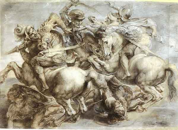 The Battle of Anghiari.